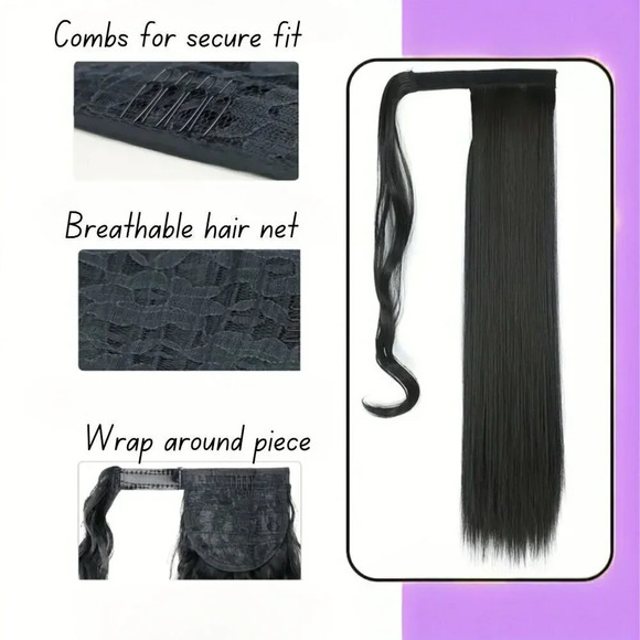 💕HOST PICK💕 Ponytail Hair Extensions Wrap Around Hair  Piece Synthetic Hair - Picture 5 of 6